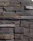 Black Rundle Newport Veneer - Premium Stone Veneer for interior and exterior walls only by Mouldex Composites