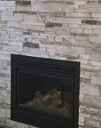 Newport Veneer Interior Fireplace - Premium Stone Veneer for interior and exterior walls only by Mouldex Composites