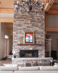 Ledge Cobble Stone Veneer Interior Fireplace - Premium Stone Veneer for interior and exterior walls by Mouldex Composites
