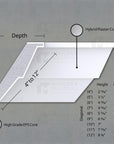 The Sally Interior Plaster Crown Moulding - Premium plaster coated foamcore moldings for sale only by Mouldex Composites