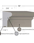 MX217 Composite Window Sill Exterior Moulding