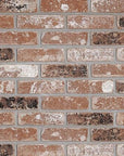 Thin Clay Brick Veneer - Premium Thin Brick Sacramento Rust Veneer for interior and exterior walls only by Mouldex Composites