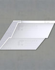 The Sally Interior Plaster Crown Moulding - Premium plaster coated foamcore moldings only by Mouldex Composites