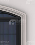 The Aaron: Composite Exterior Window & Door Trim Arch - Premium cement coated curved foamcore molding by Mouldex Composites