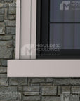 The Lawrence 6 inch Composite Exterior Window & Door Trim - Premium cement coated foam molding for sale by Mouldex Composites