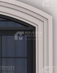 The Palmerston Composite Exterior Window/Door Trim Arch - Premium cement coated curved foam molding by Mouldex Composites