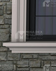 The Amelia 6 inches Composite Exterior Window & Door Trim - Premium cement coated foam molding for sale by Mouldex Composites