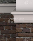 The Airdrie: 8-1/4 inches Composite Exterior Middle Band - Premium cement coated foam molding near me by Mouldex Composites