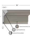 MX107 Composite Window & Door Trim Exterior Moulding