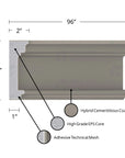 MX118 Composite Window & Door Trim Exterior Moulding