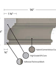 MX125 Composite Window & Door Trim Exterior Moulding