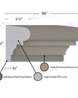 MX205 Composite Window Sill Exterior Moulding