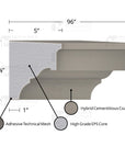 MX207 Composite Window Sill Exterior Moulding