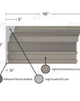 MX414 Composite Crown Cornice Exterior Moulding