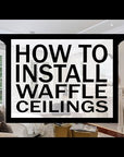 The Florence Interior Plaster Coffered Ceiling Beam