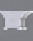 The Essex Interior Plaster Ceiling Beam Moulding