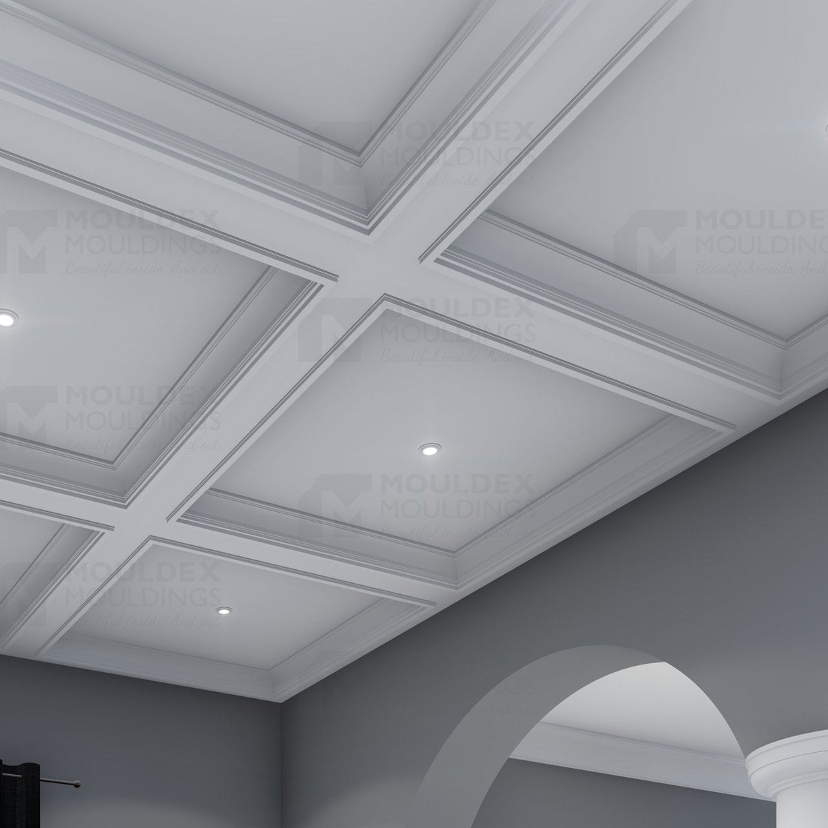 The Bianca  One Piece Interior Plaster Ceiling Beam