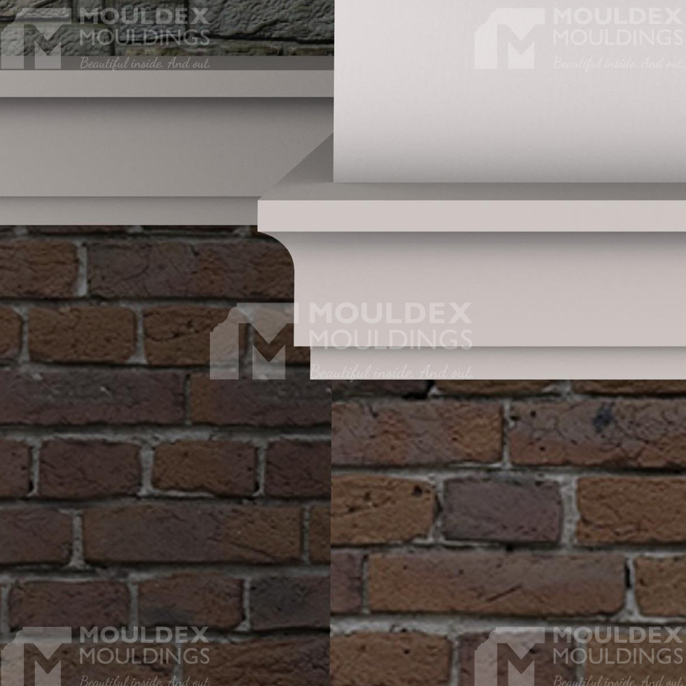 The Airdrie Exterior Composite Middle Band Moulding