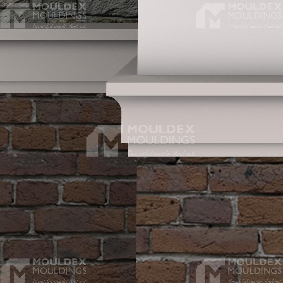 The Airdrie Exterior Composite Middle Band Moulding