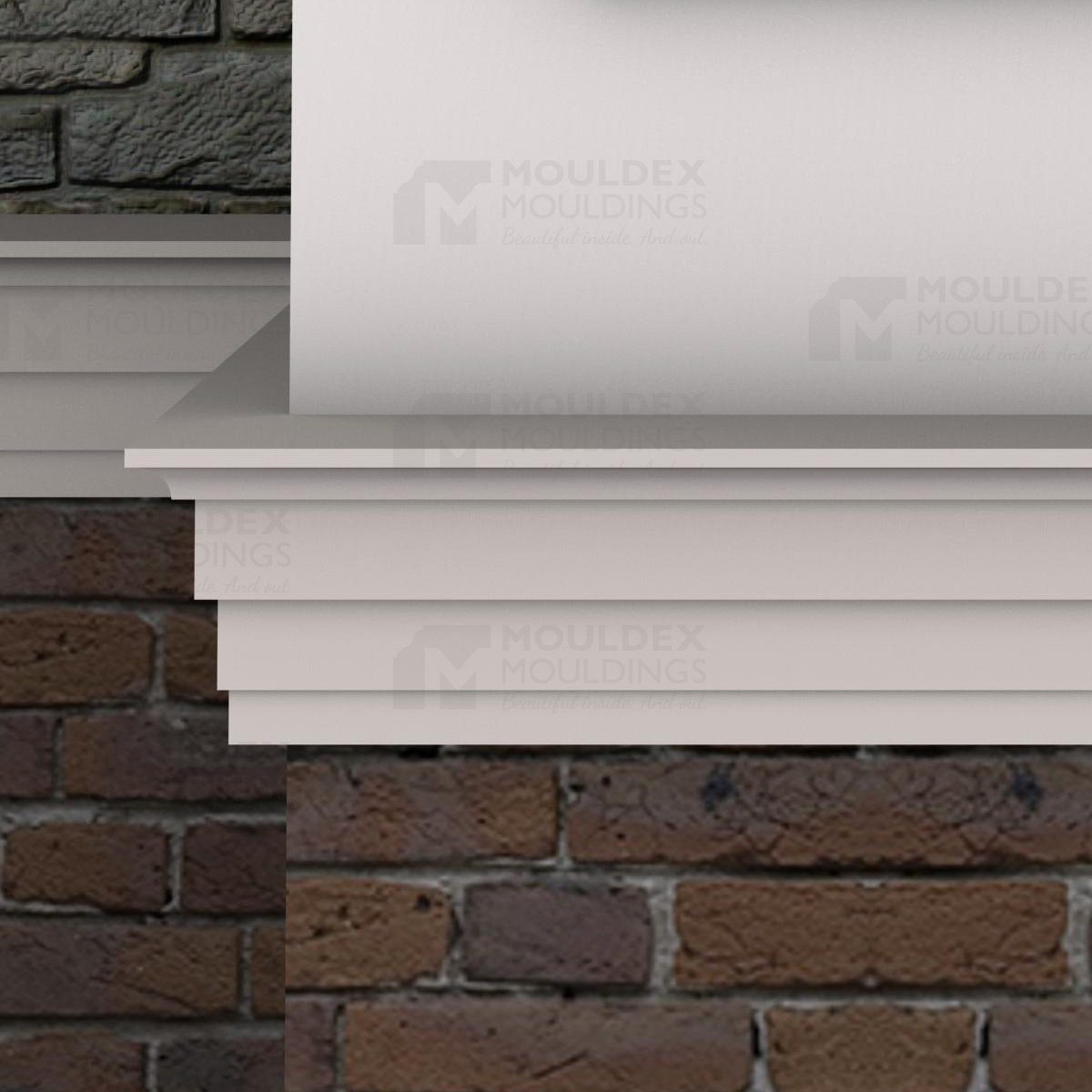 The Cimmaron Exterior Composite Middle Band Moulding