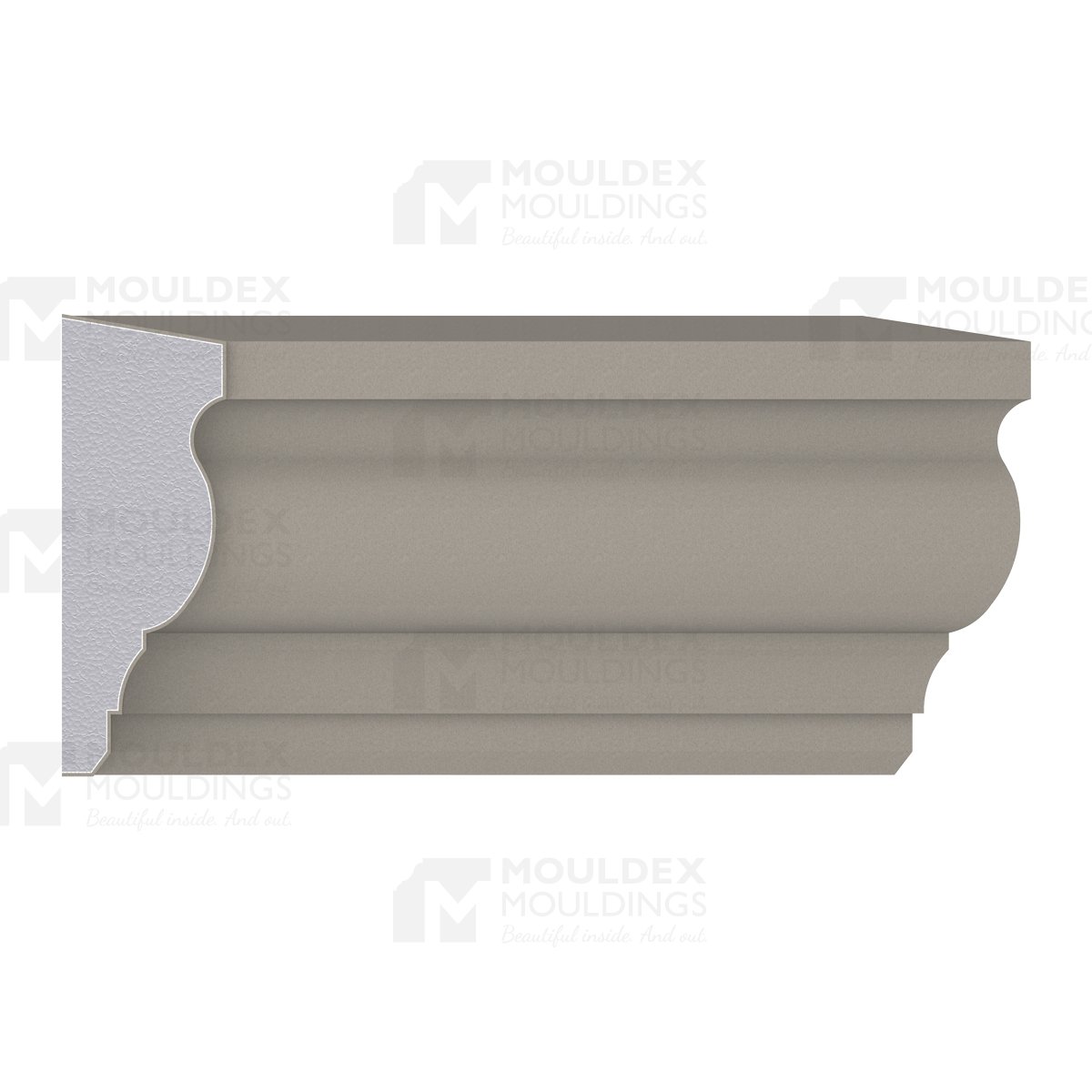 The Gibson Composite Exterior Middle Band Moulding