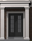 Exterior Composite Pilaster And Square Column Base Exterior Moulding Design Example