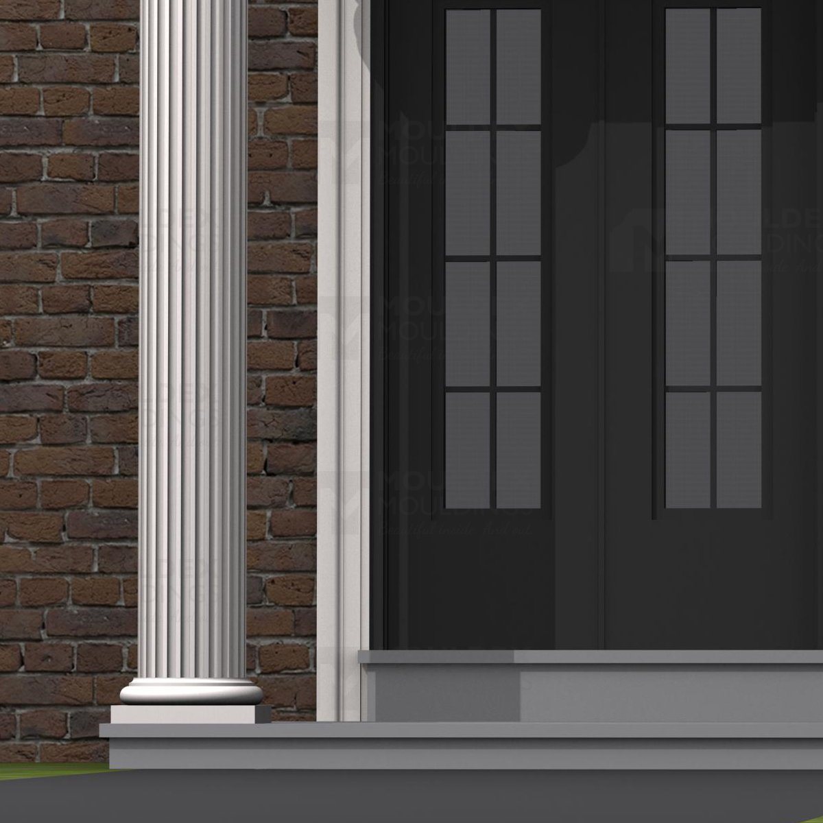 Round Column Base Interlocking Maintenance Free Column Bases & Capitals | By Mouldex – Mouldex Composites