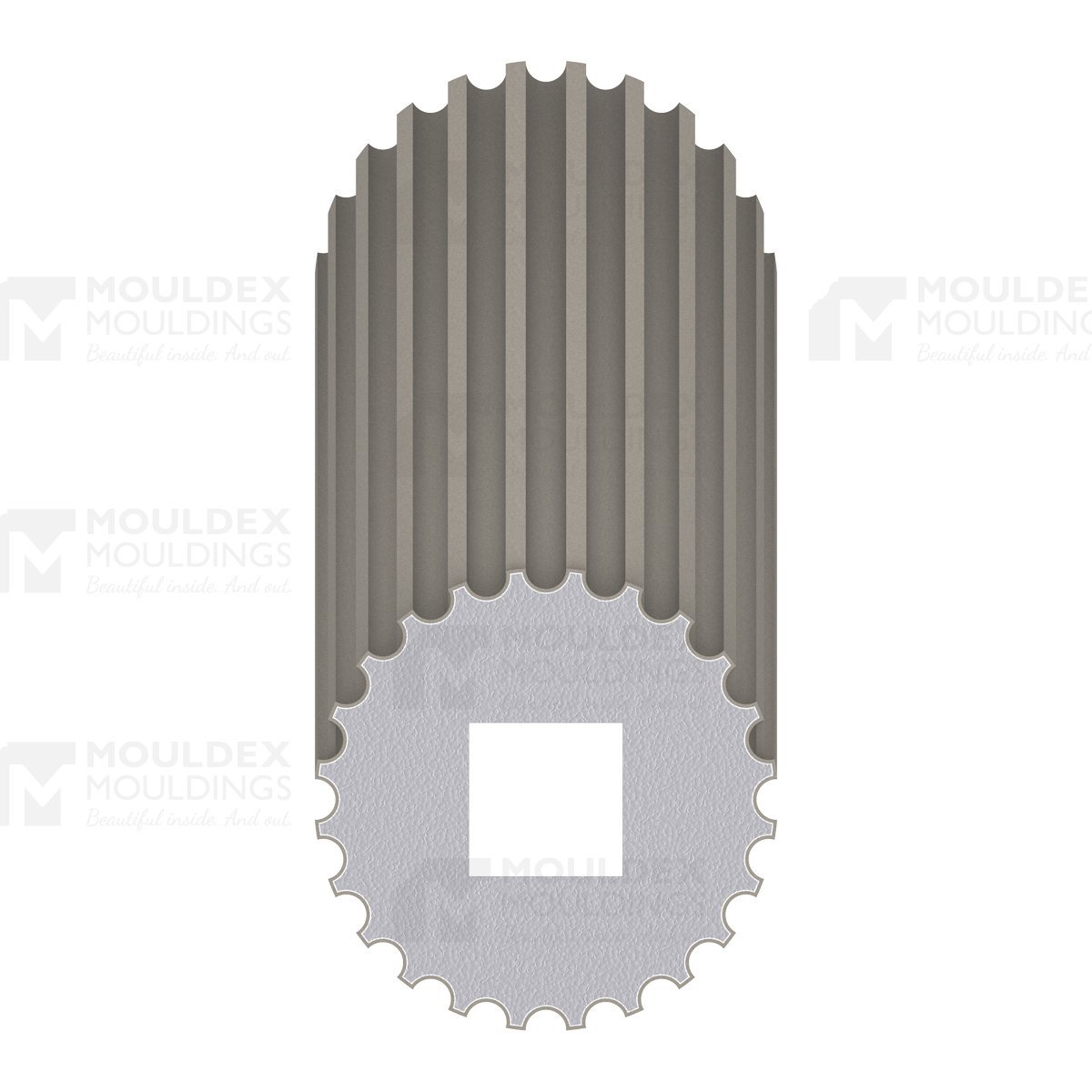 The Roma Exterior Composite Round Fluted Column Wrap